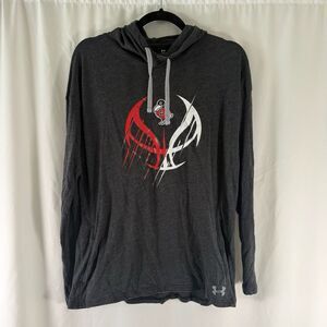 Benedictine College Lightweight Hoodie Womens Large Grey Basketball Under Armour
